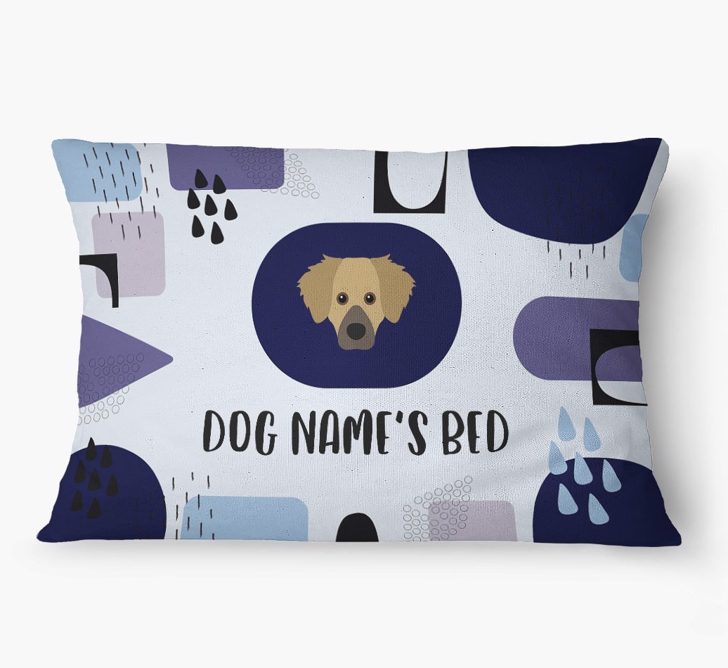 'Abstract' - Personalized {breedFullName} Dog Bed