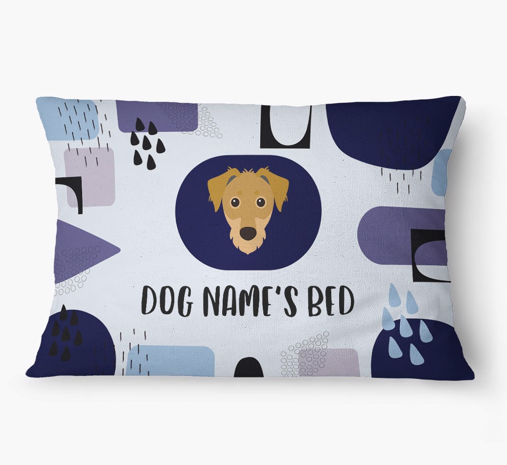 'Abstract' - Personalized {breedFullName} Dog Bed