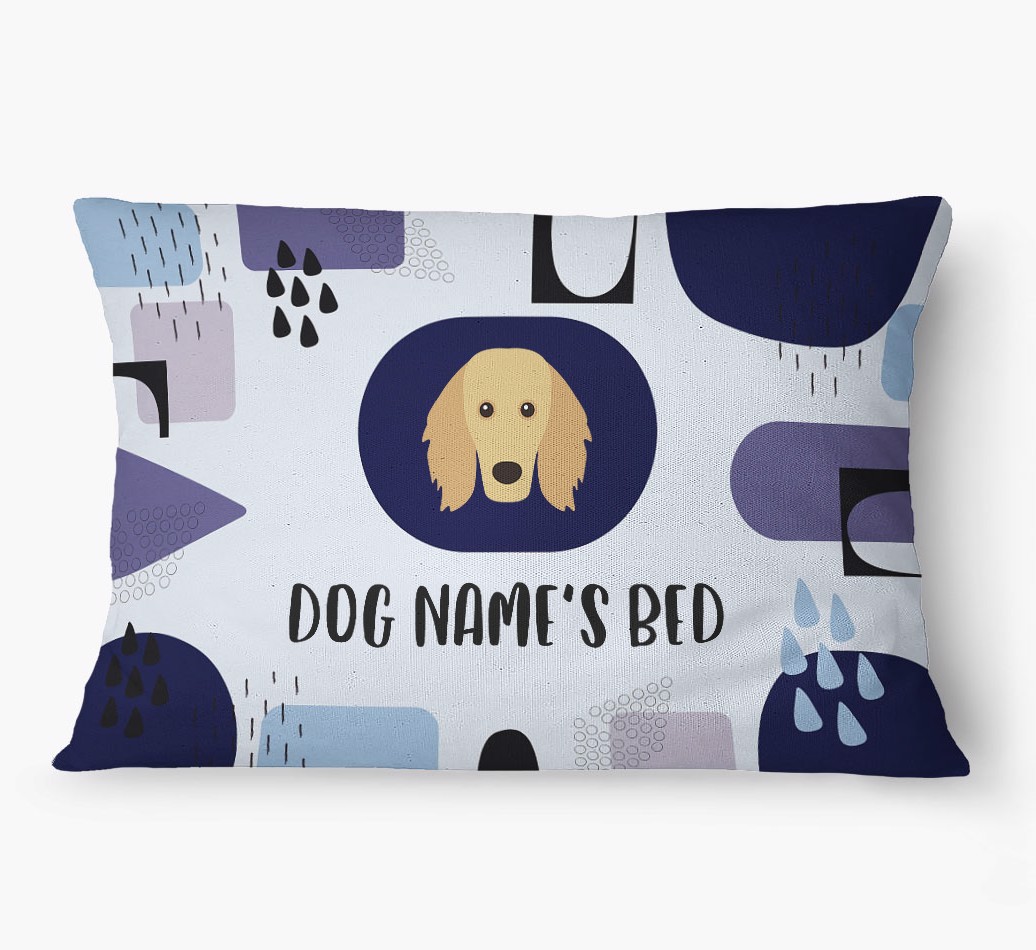 'Abstract' - Personalized {breedFullName} Dog Bed