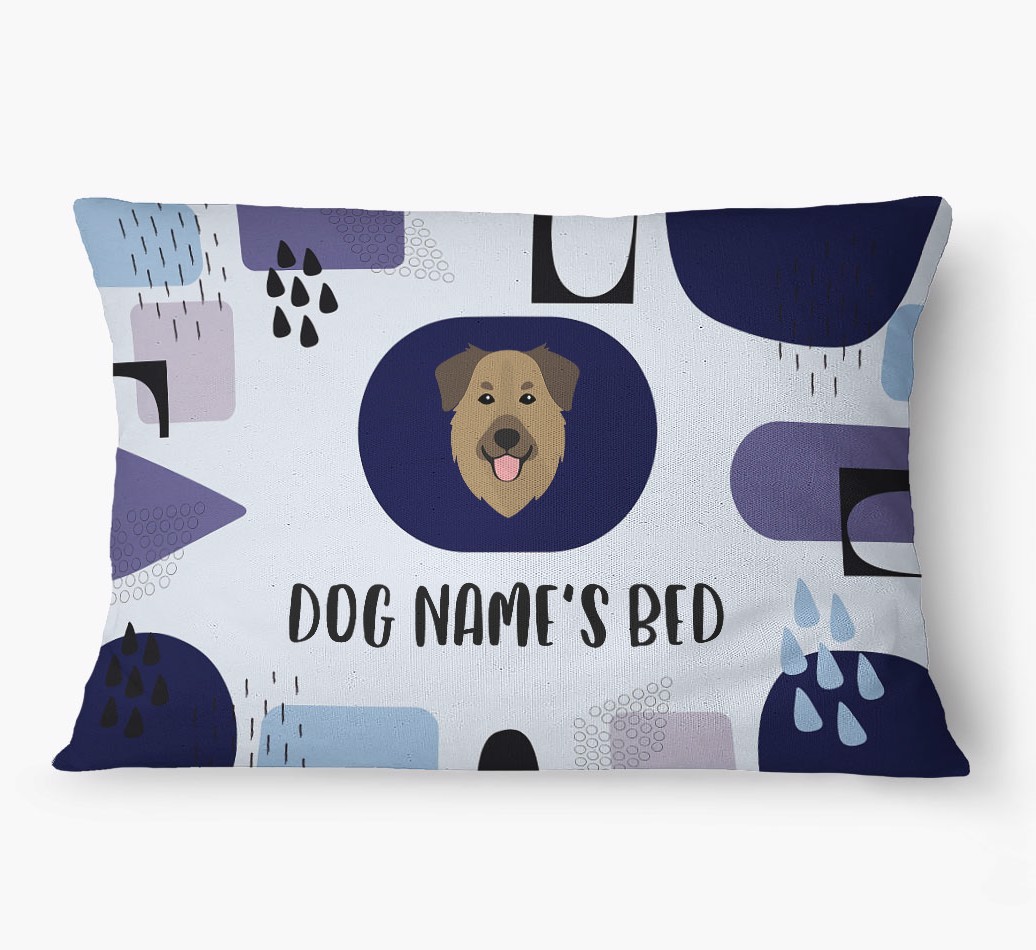 'Abstract' - Personalized {breedFullName} Dog Bed
