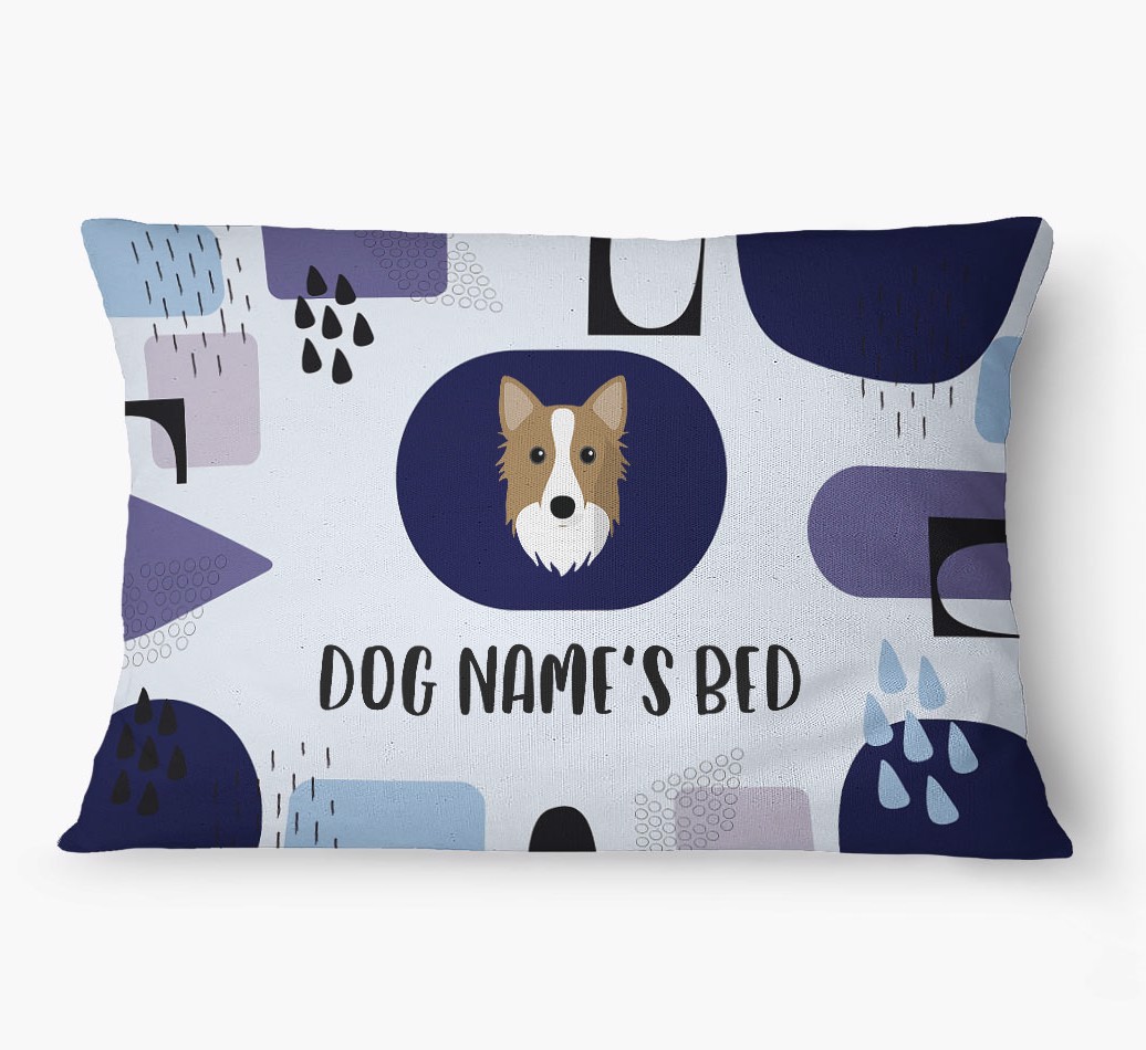 'Abstract' - Personalized {breedFullName} Dog Bed