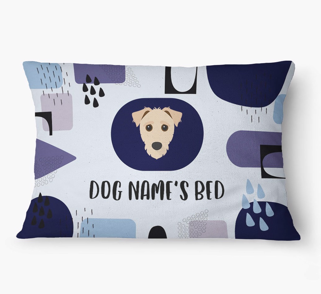'Abstract' - Personalized {breedFullName} Dog Bed
