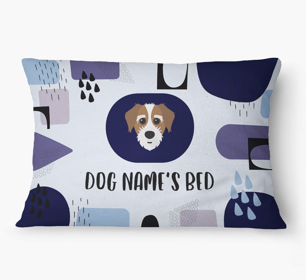 'Abstract' - Personalized {breedFullName} Dog Bed