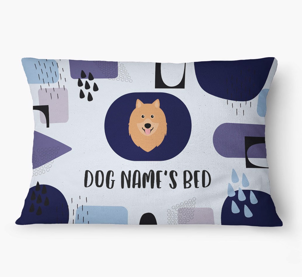 'Abstract' - Personalized {breedFullName} Dog Bed