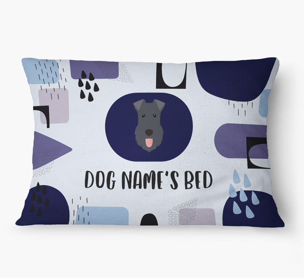 'Abstract' - Personalized {breedFullName} Dog Bed