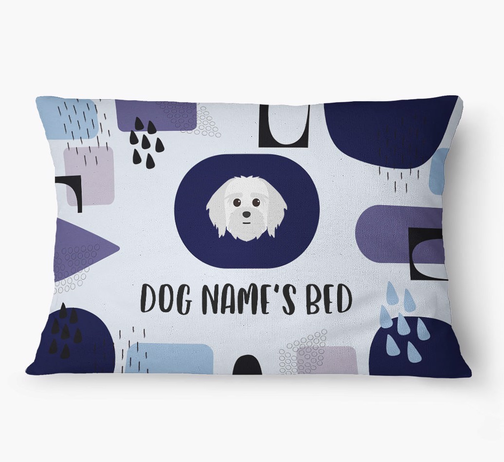 'Abstract' - Personalized {breedFullName} Dog Bed