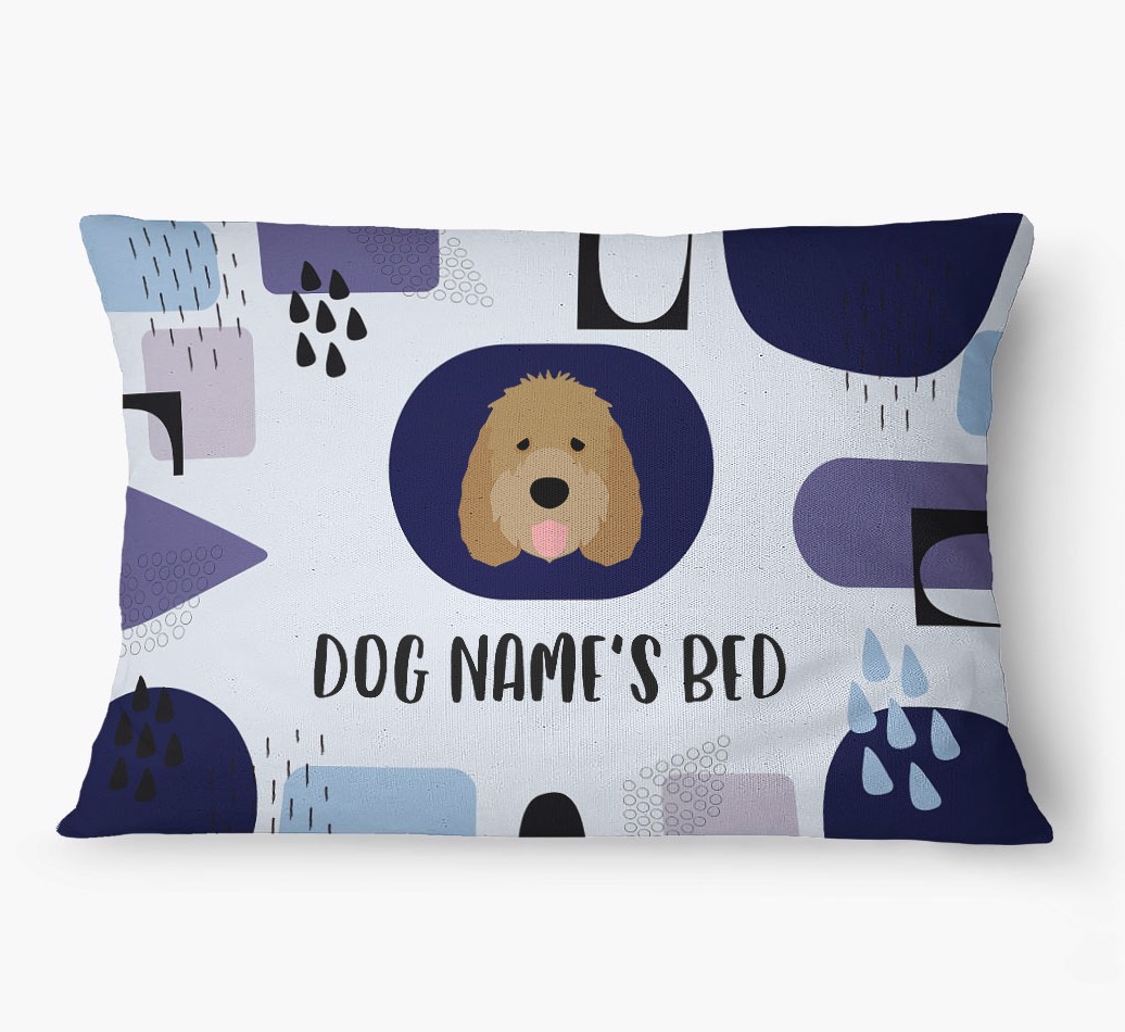 'Abstract' - Personalized {breedFullName} Dog Bed
