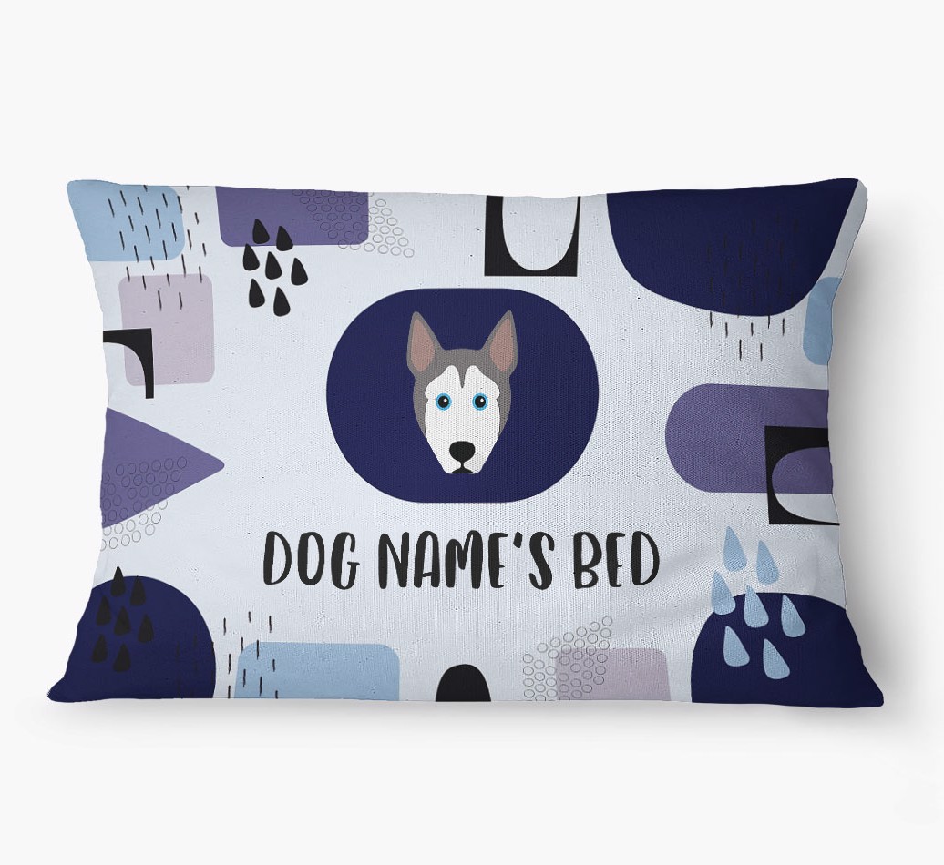 'Abstract' - Personalized {breedFullName} Dog Bed