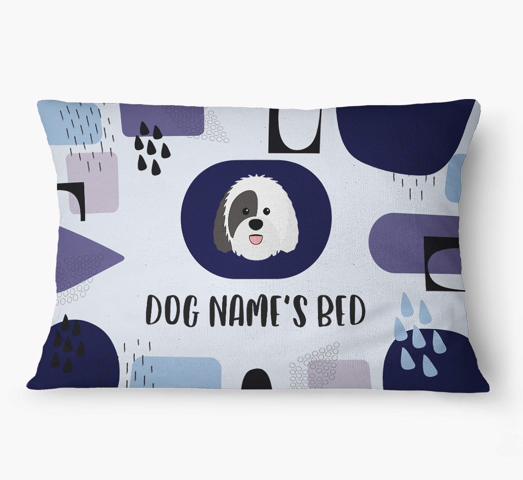 'Abstract' - Personalized {breedFullName} Dog Bed
