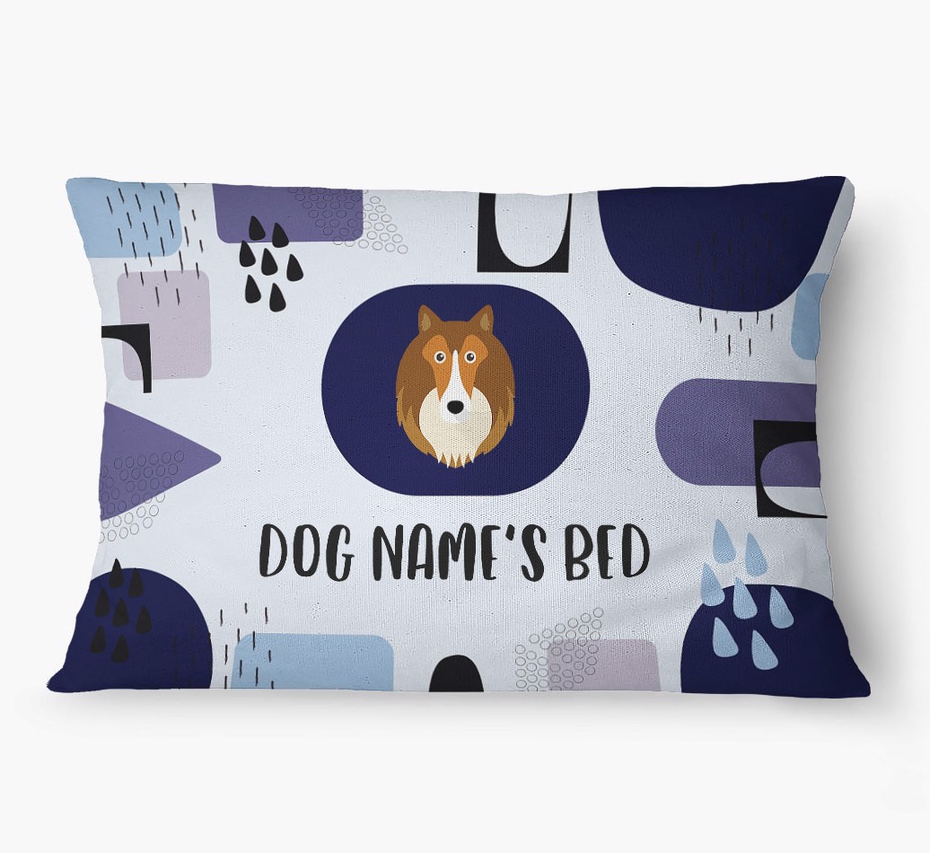 'Abstract' - Personalized {breedFullName} Dog Bed
