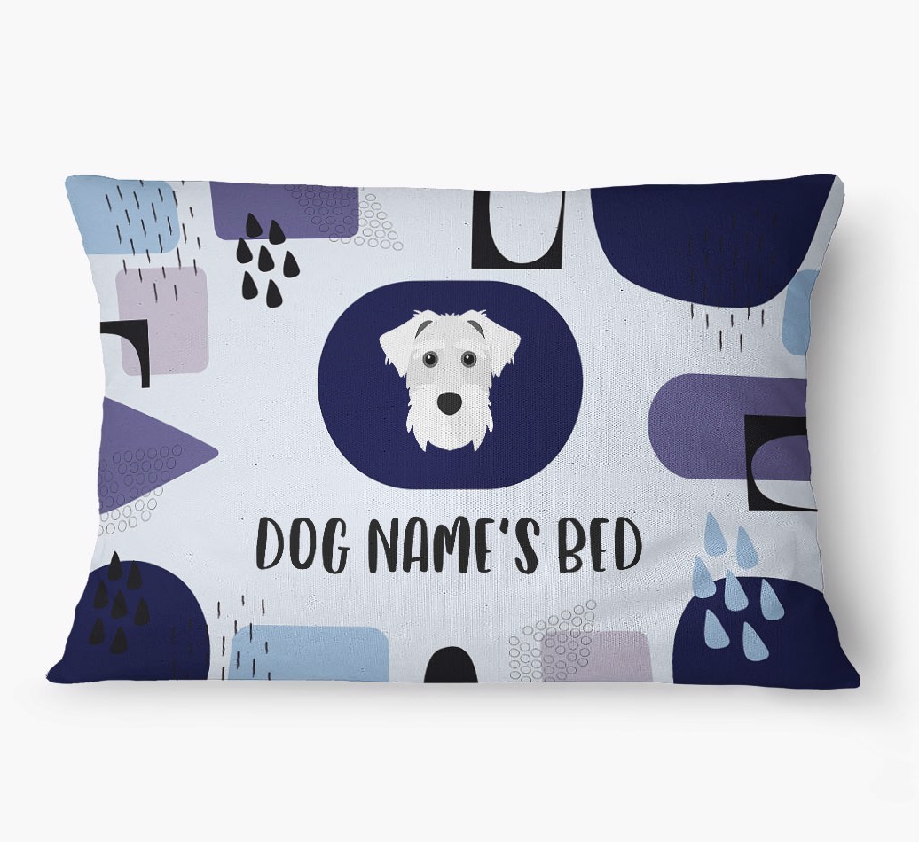 'Abstract' - Personalized {breedFullName} Dog Bed