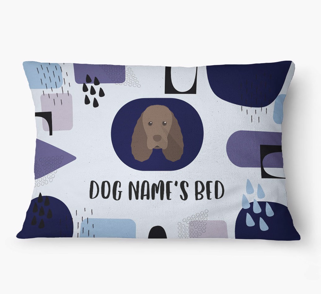 'Abstract' - Personalized {breedFullName} Dog Bed