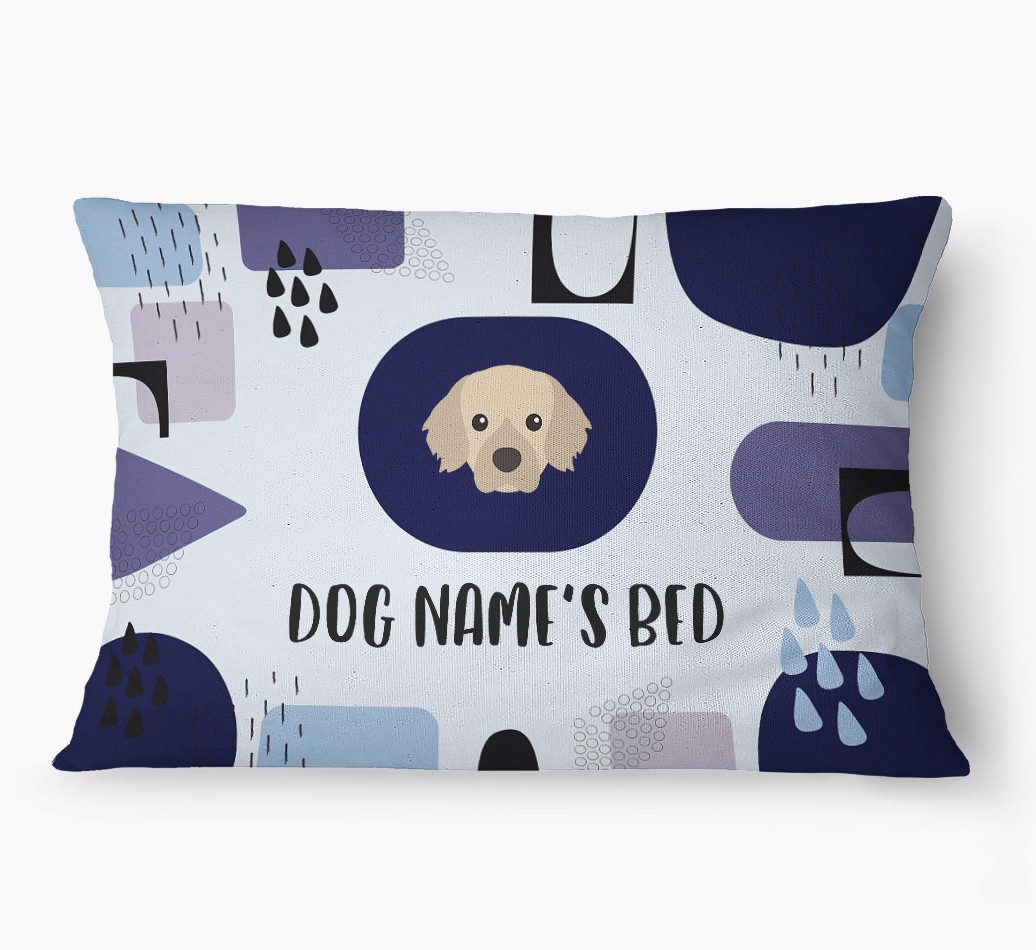 'Abstract' - Personalized {breedFullName} Dog Bed