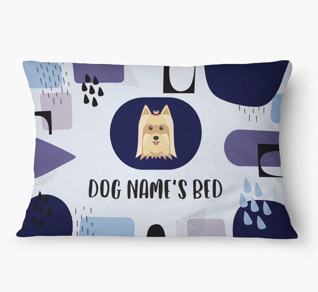 'Abstract' - Personalized {breedFullName} Dog Bed