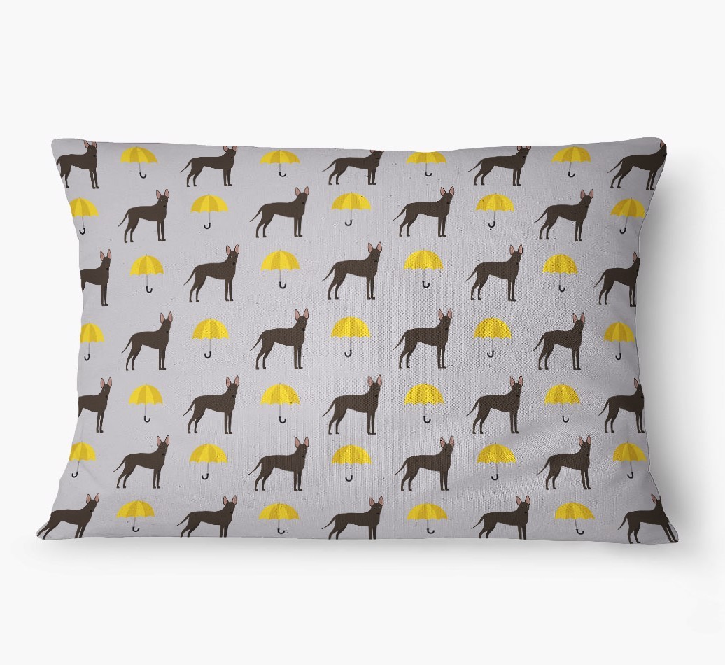 'Umbrella Pattern' - Personalized {breedFullName} Dog Bed