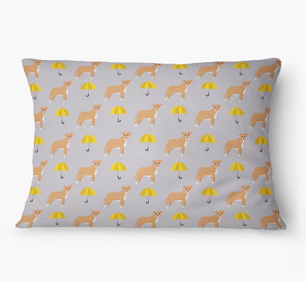 'Umbrella Pattern' - Personalized {breedFullName} Dog Bed