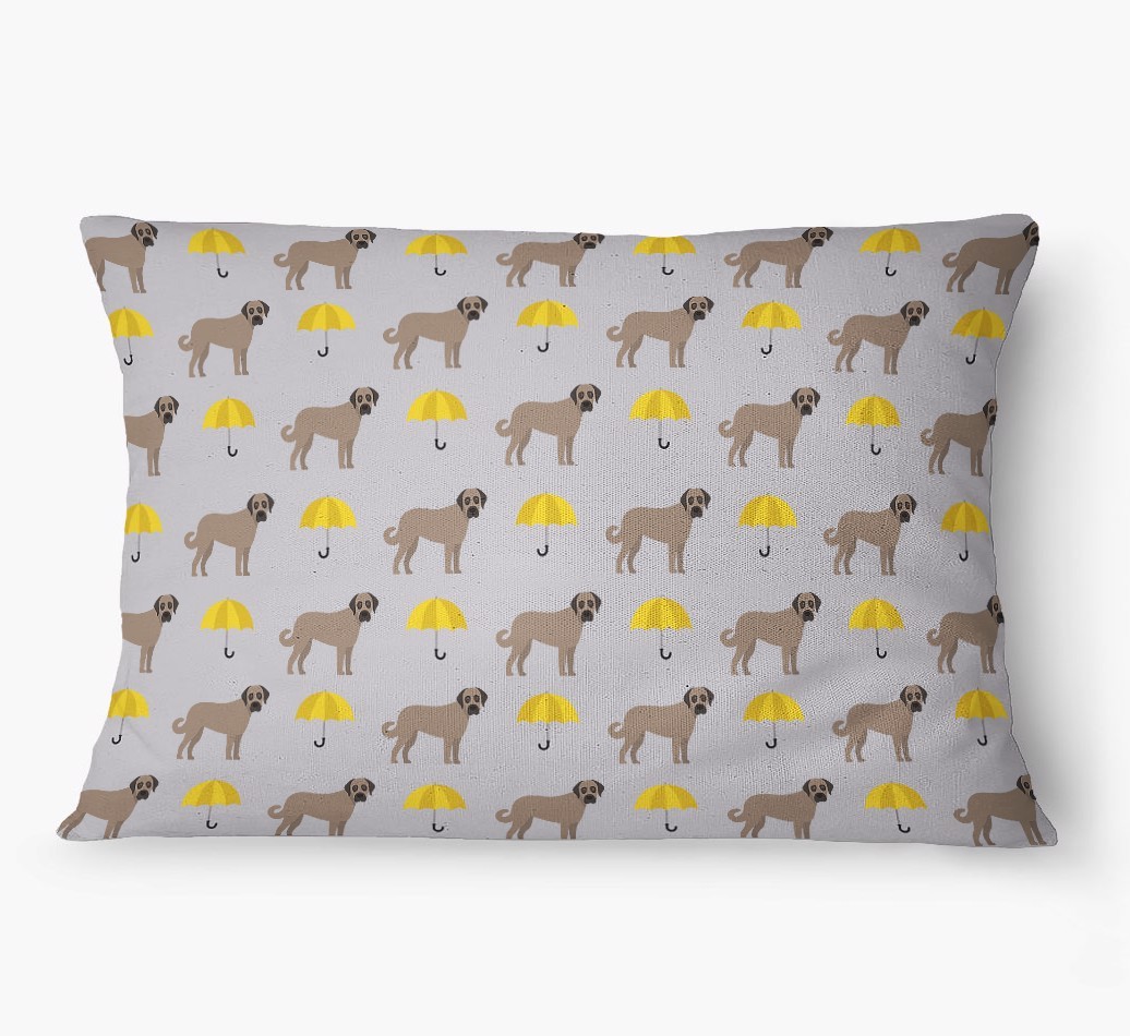 'Umbrella Pattern' - Personalized {breedFullName} Dog Bed