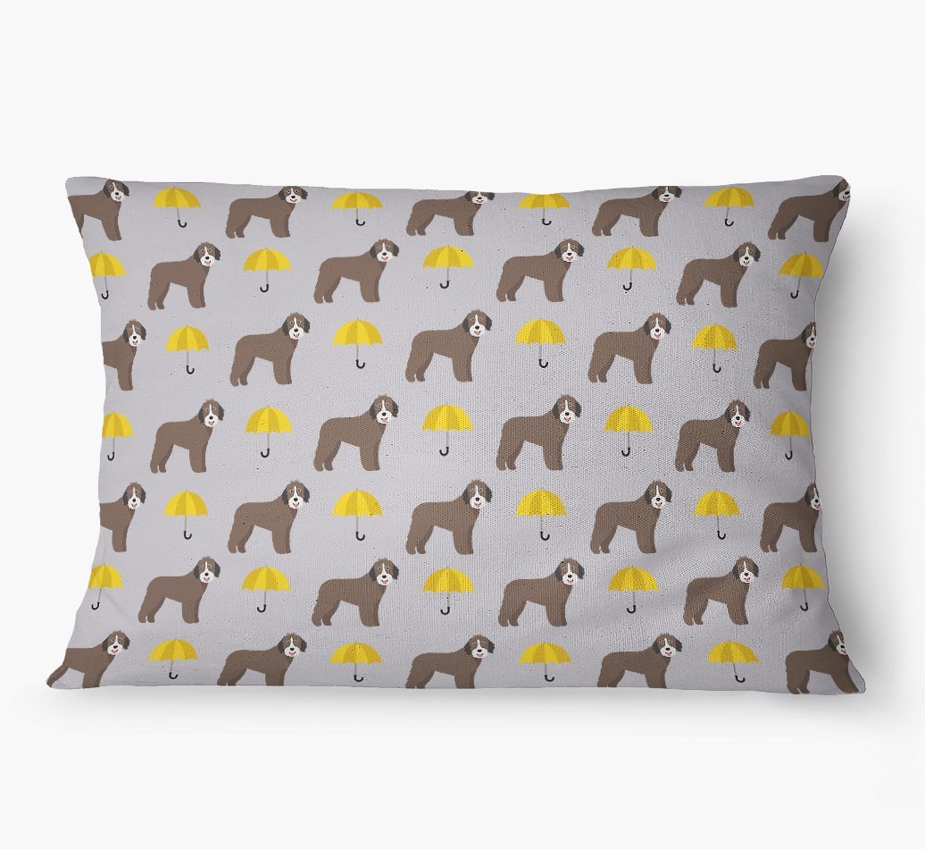 'Umbrella Pattern' - Personalized {breedFullName} Dog Bed