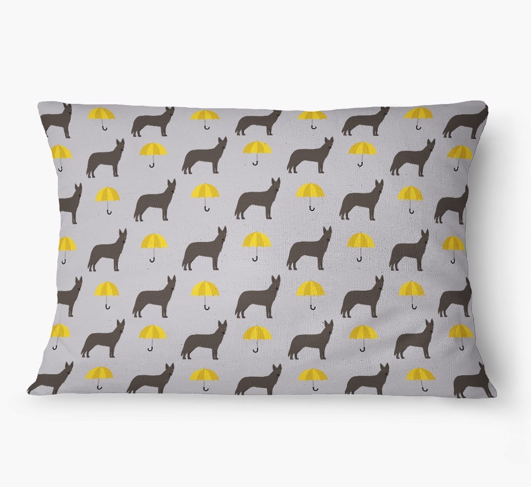 'Umbrella Pattern' - Personalized {breedFullName} Dog Bed