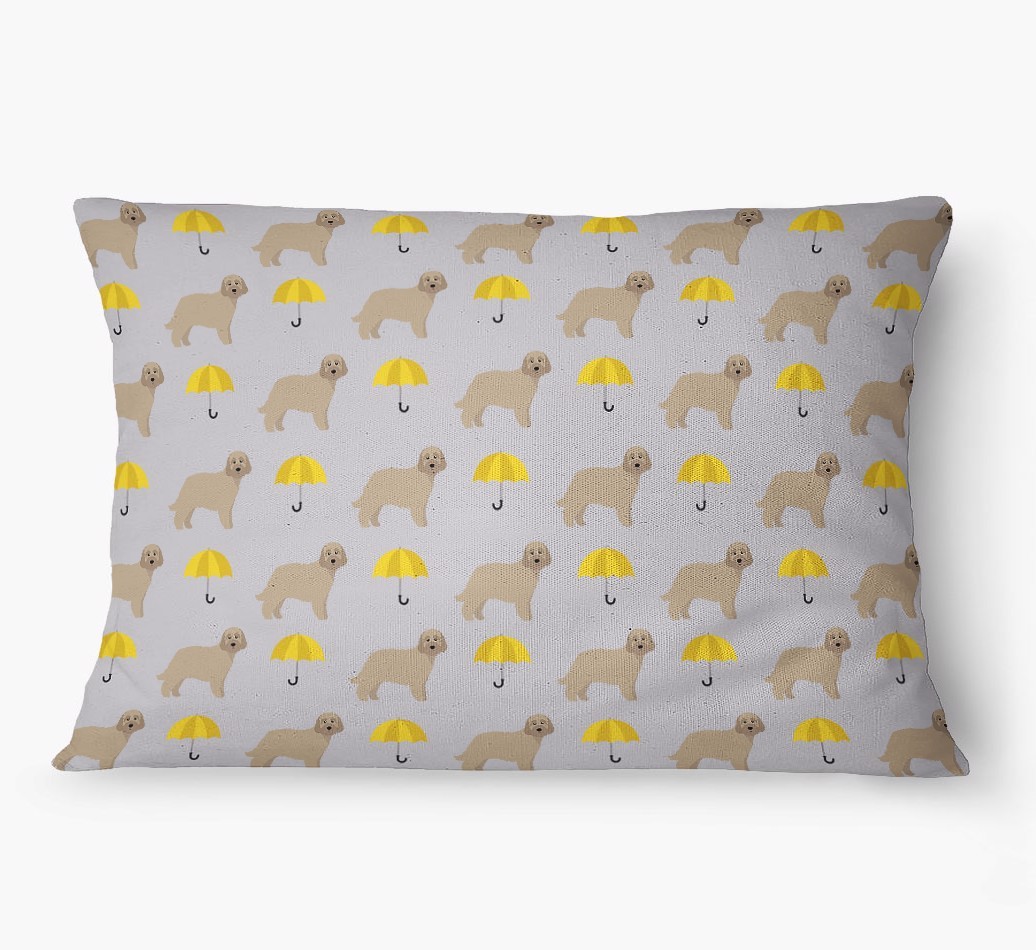 'Umbrella Pattern' - Personalised {breedFullName} Dog Bed