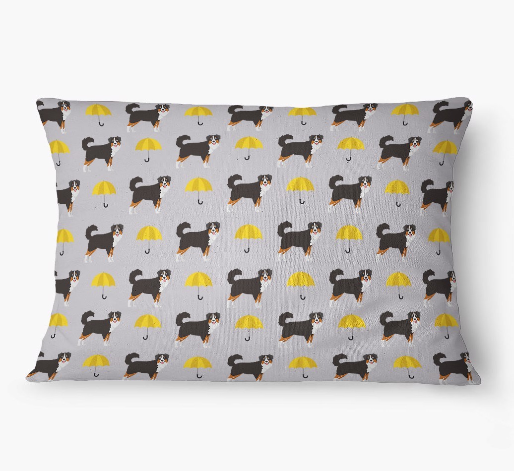 'Umbrella Pattern' - Personalized {breedFullName} Dog Bed