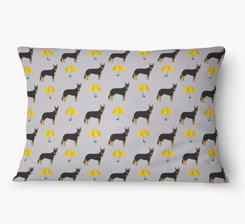 'Umbrella Pattern' - Personalized {breedFullName} Dog Bed