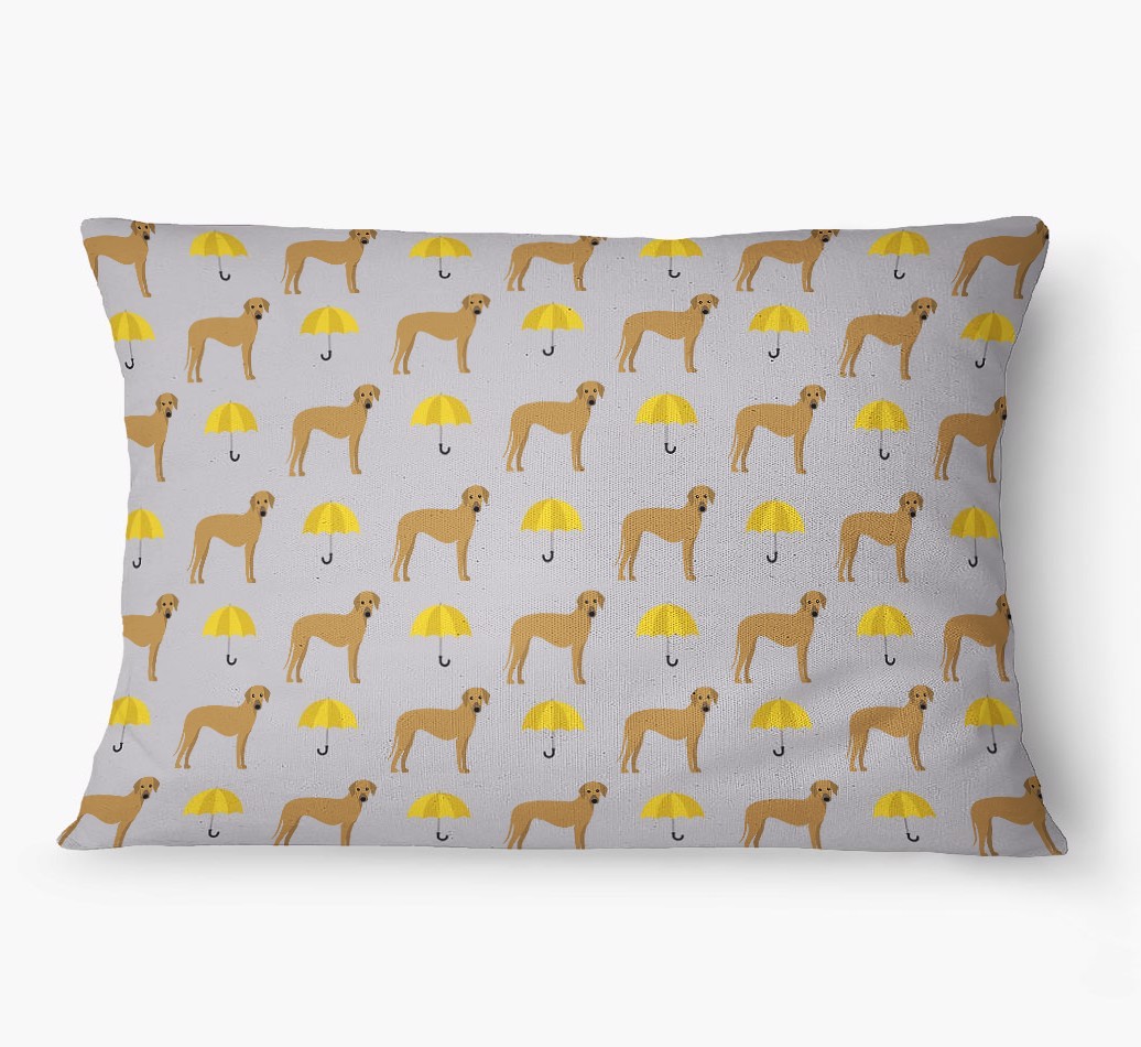 'Umbrella Pattern' - Personalized {breedFullName} Dog Bed