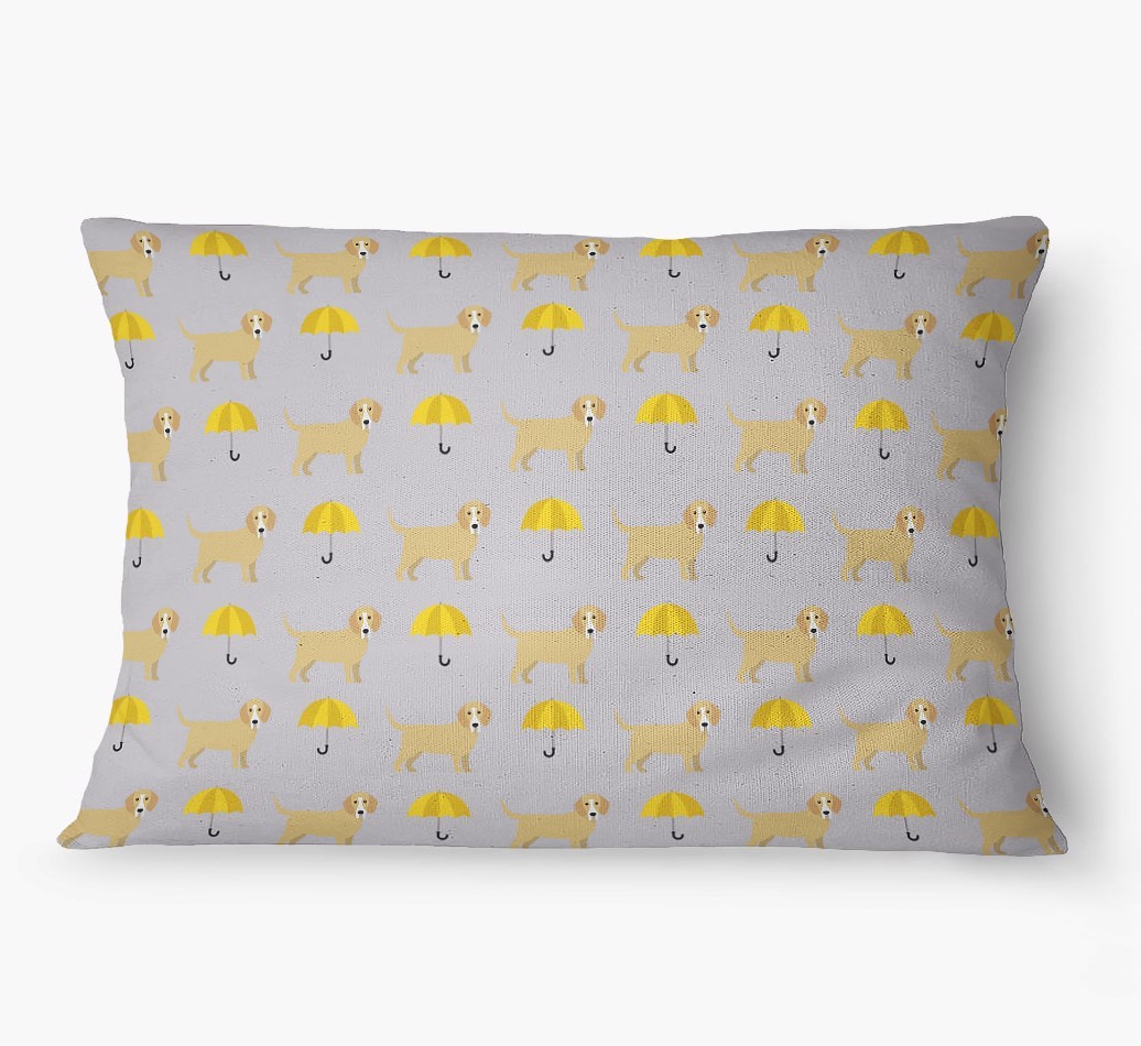 'Umbrella Pattern' - Personalized {breedFullName} Dog Bed