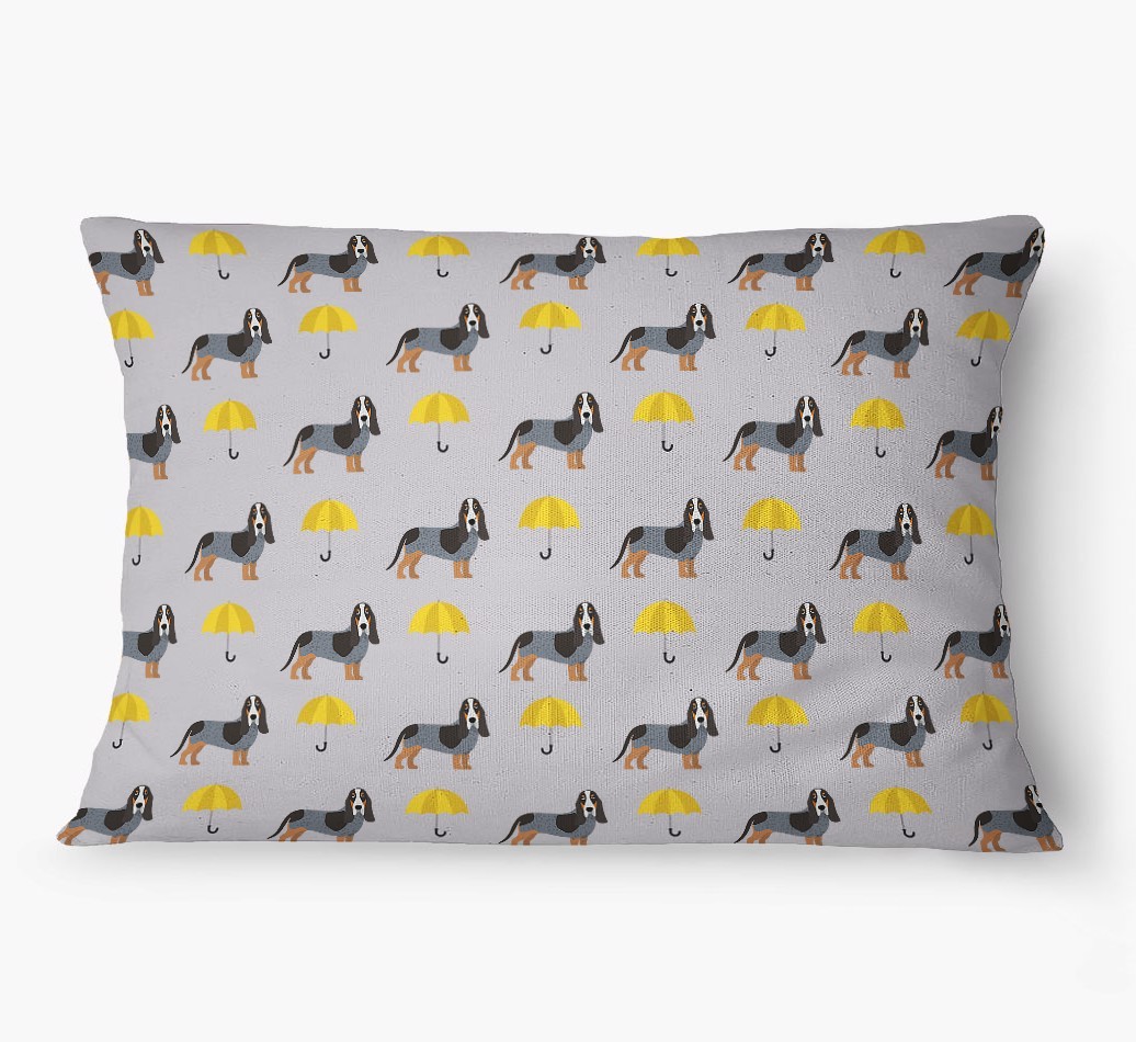 'Umbrella Pattern' - Personalized {breedFullName} Dog Bed