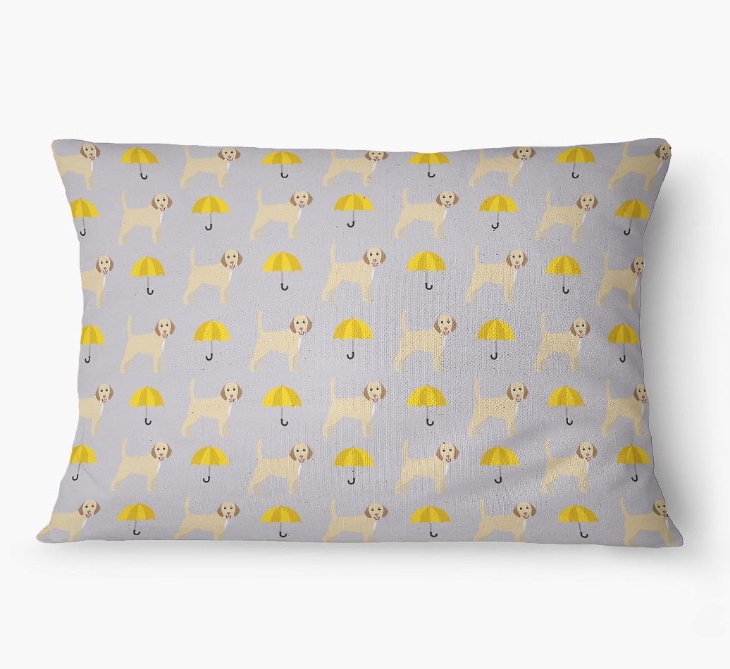 'Umbrella Pattern' - Personalized {breedFullName} Dog Bed