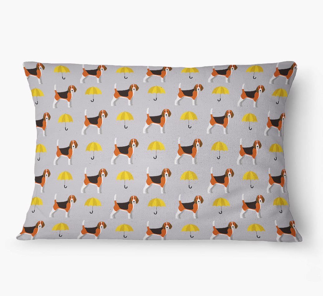 'Umbrella Pattern' - Personalized {breedFullName} Dog Bed