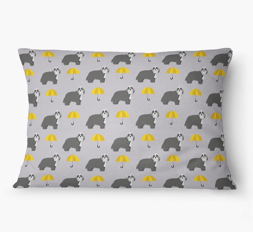 'Umbrella Pattern' - Personalized {breedFullName} Dog Bed