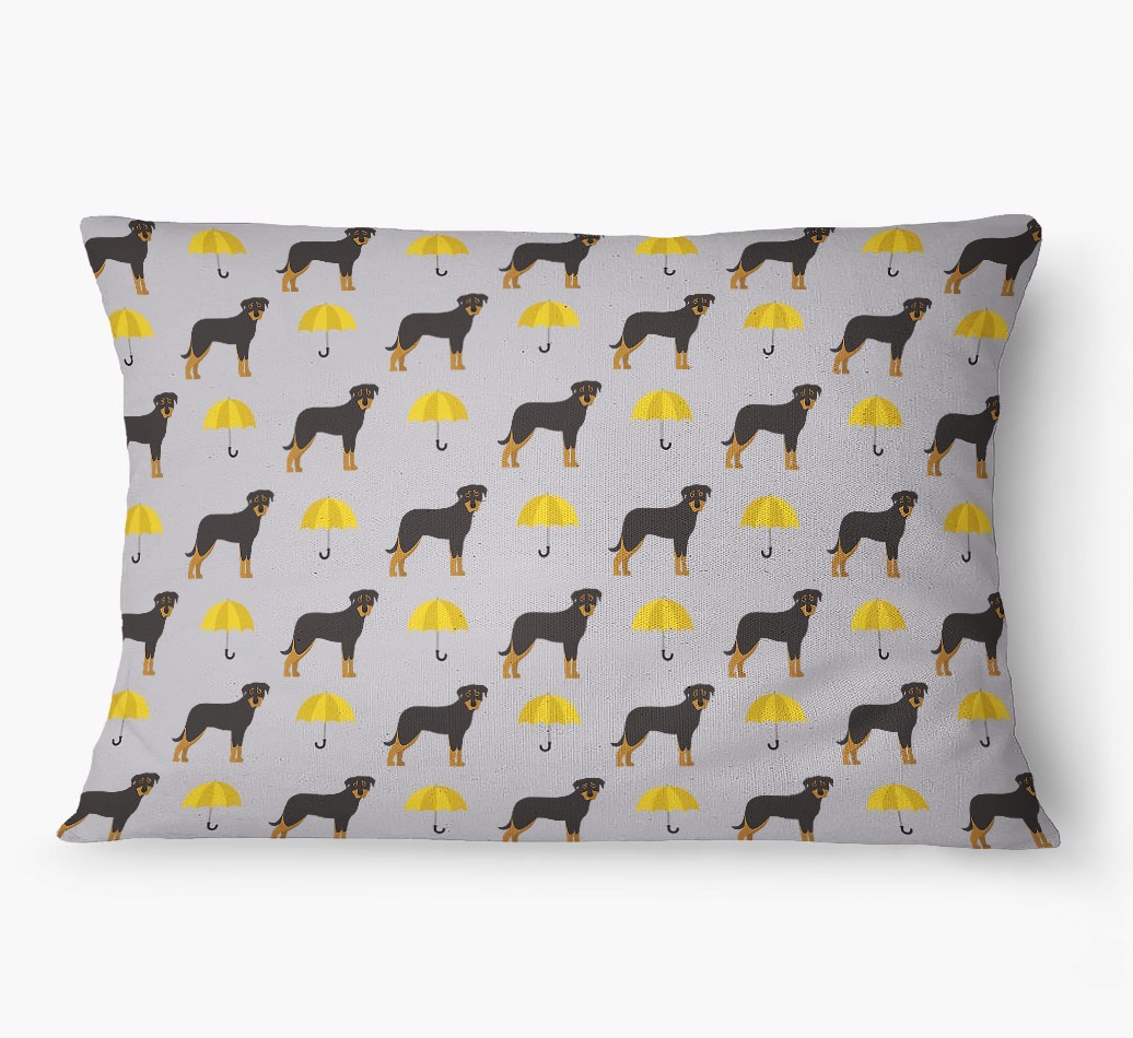 'Umbrella Pattern' - Personalized {breedFullName} Dog Bed