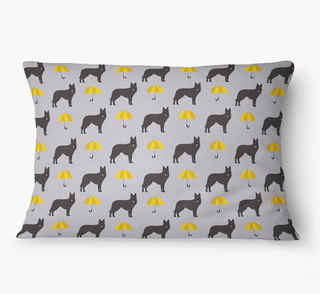 'Umbrella Pattern' - Personalised {breedFullName} Dog Bed