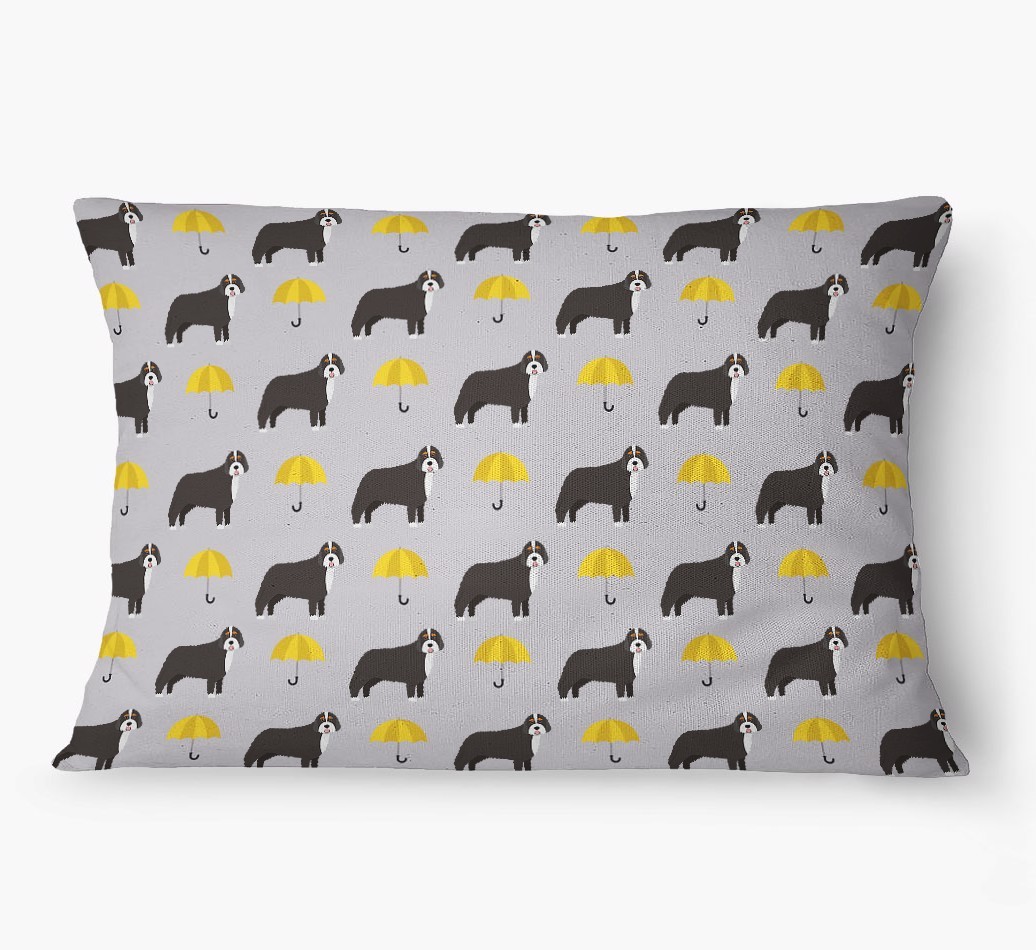 'Umbrella Pattern' - Personalized {breedFullName} Dog Bed