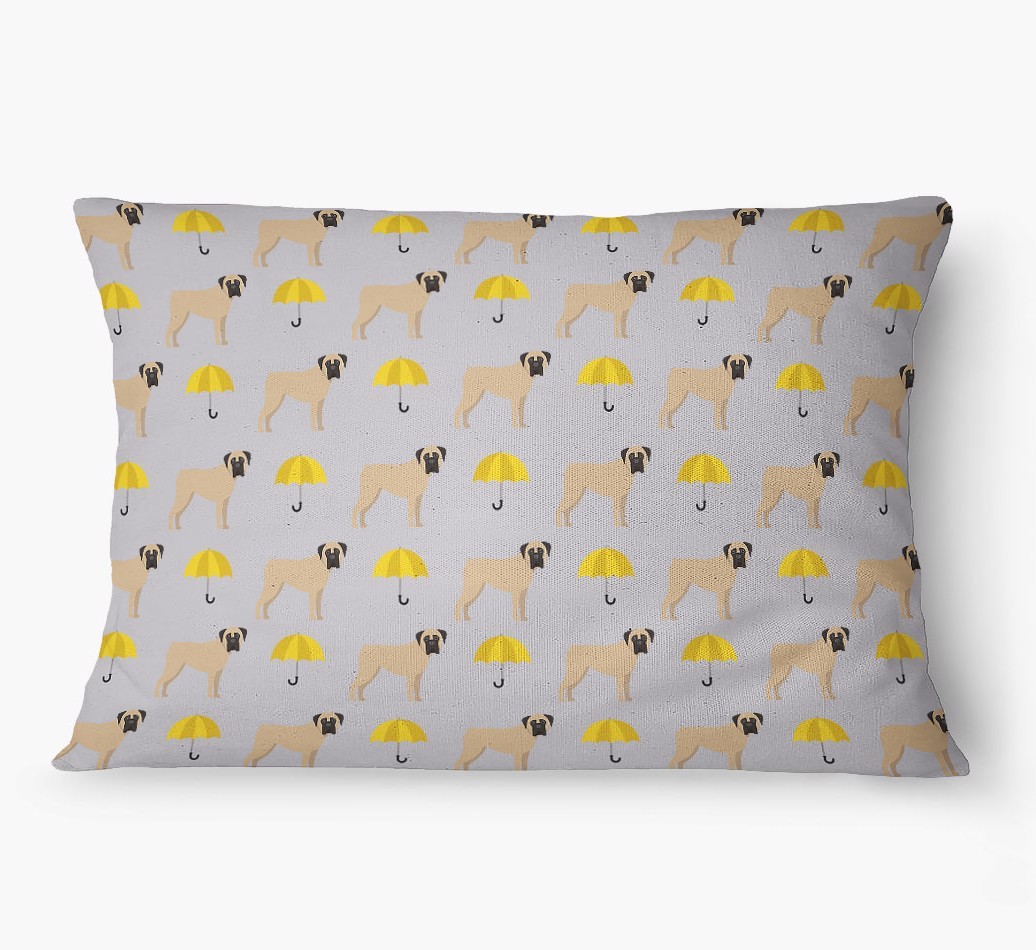 'Umbrella Pattern' - Personalised {breedFullName} Dog Bed