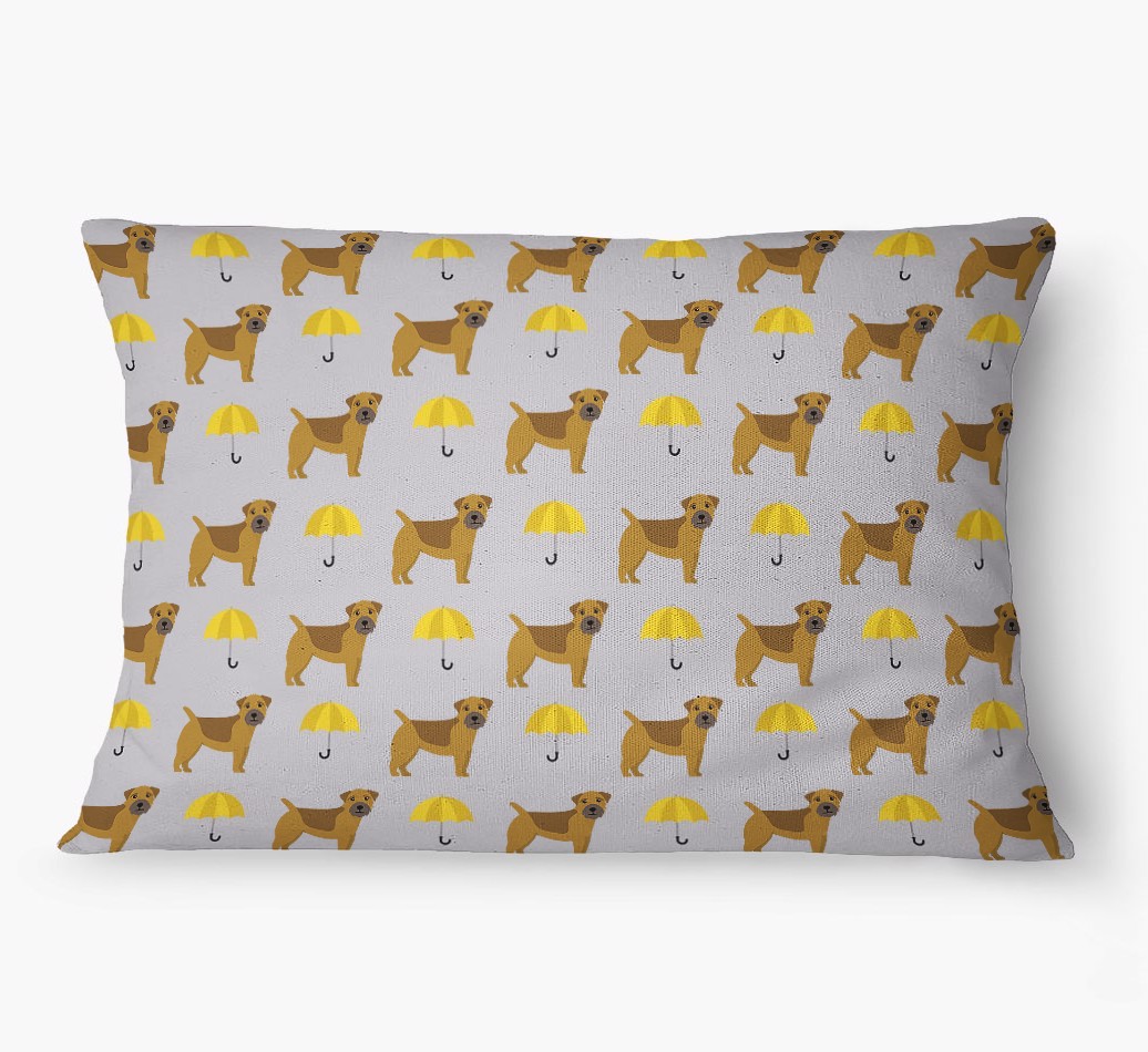 'Umbrella Pattern' - Personalized {breedFullName} Dog Bed
