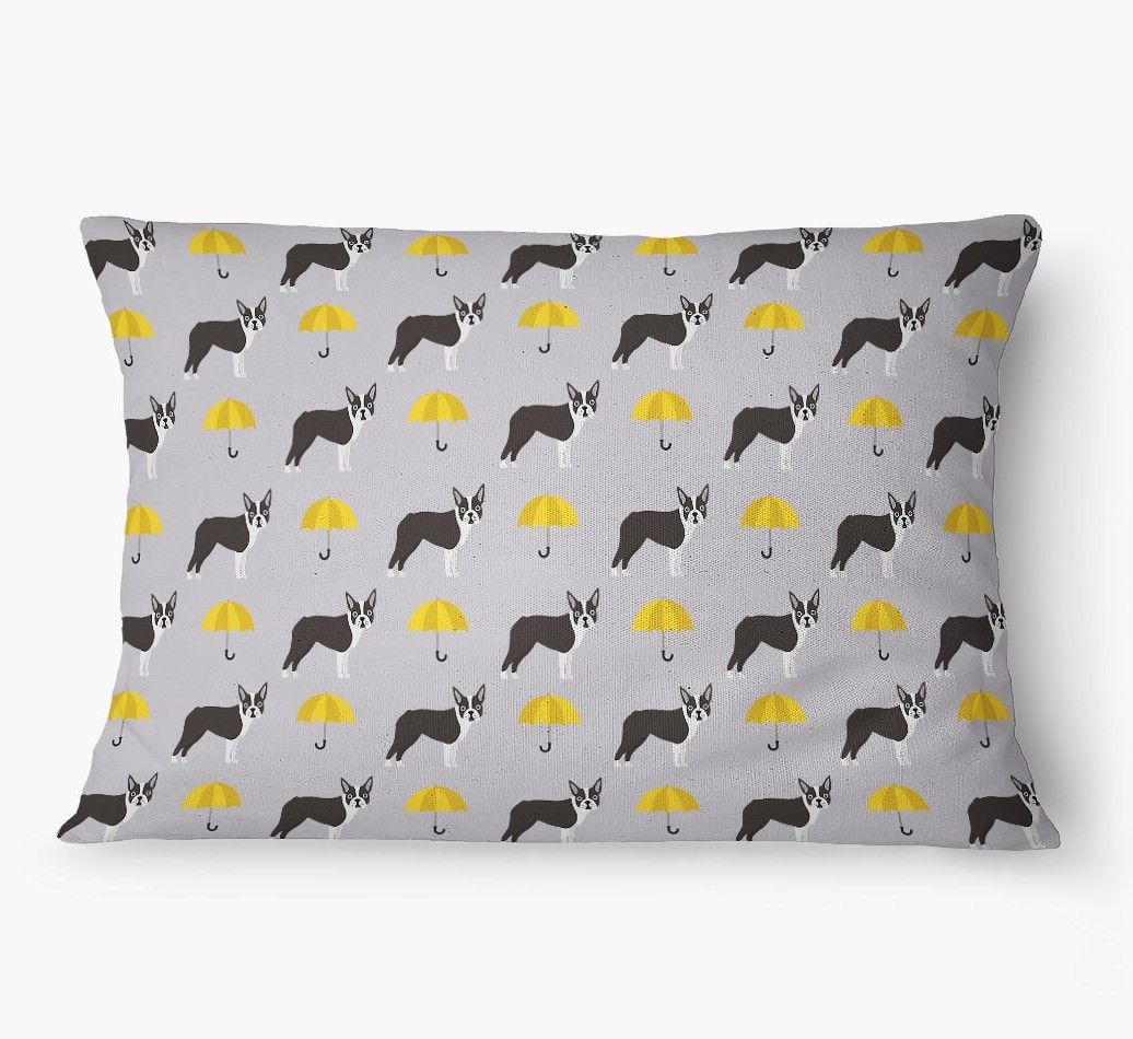 'Umbrella Pattern' - Personalized {breedFullName} Dog Bed