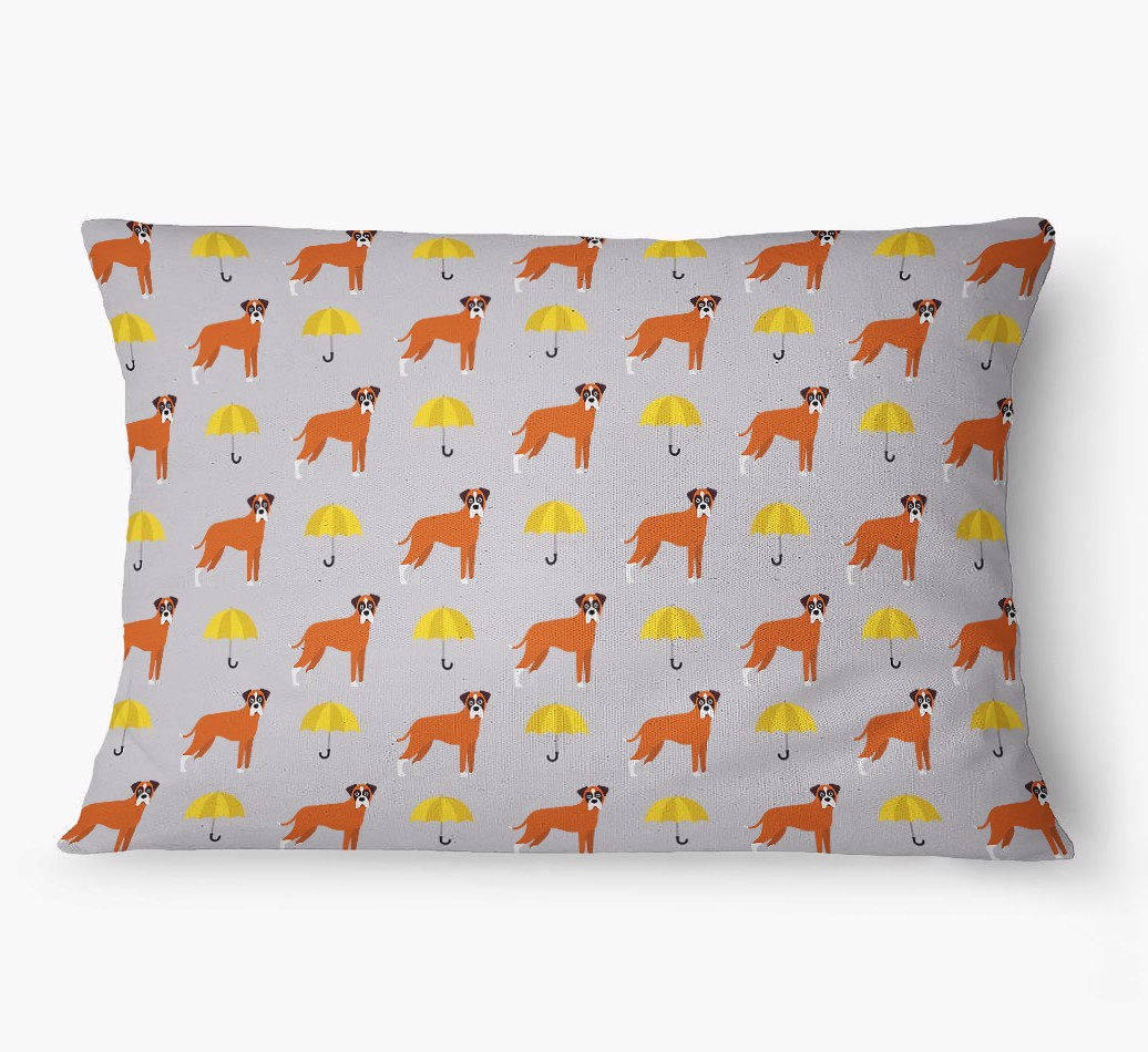 'Umbrella Pattern' - Personalised {breedFullName} Dog Bed