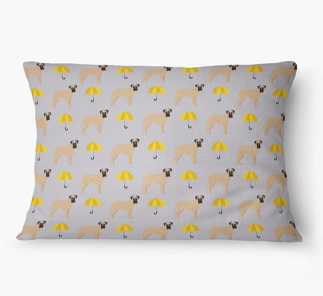 'Umbrella Pattern' - Personalized {breedFullName} Dog Bed