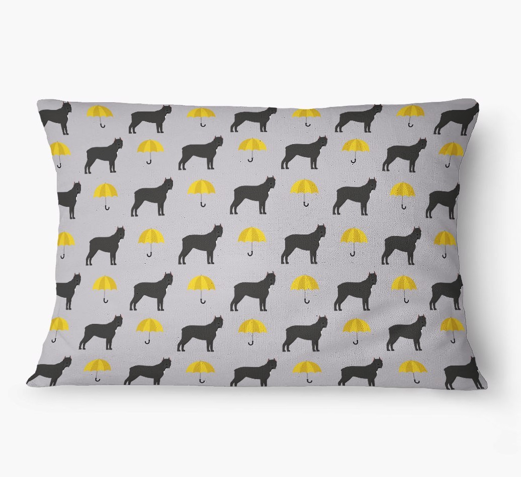 'Umbrella Pattern' - Personalized {breedFullName} Dog Bed