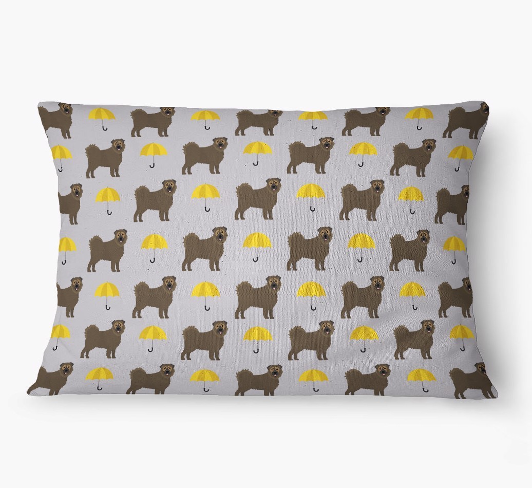 'Umbrella Pattern' - Personalized {breedFullName} Dog Bed