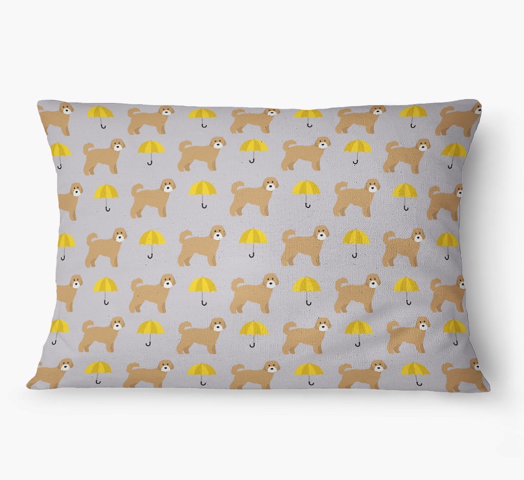 'Umbrella Pattern' - Personalized {breedFullName} Dog Bed
