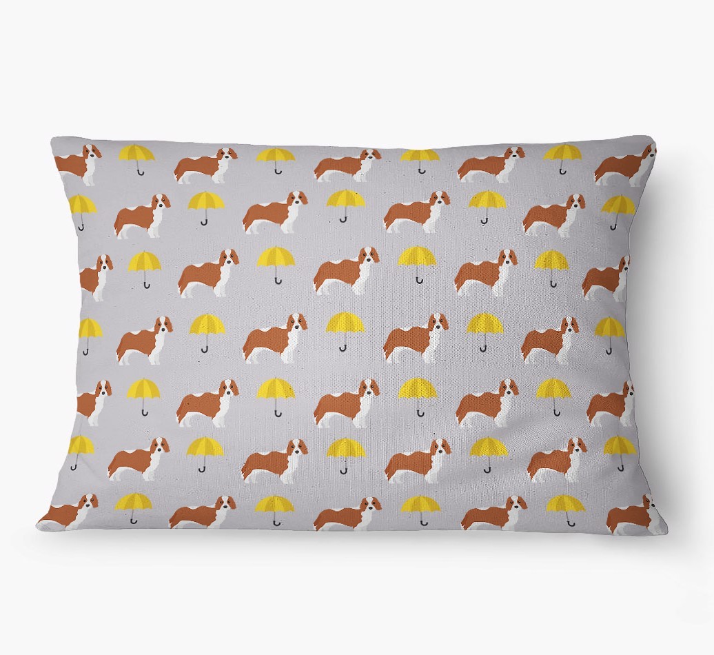 'Umbrella Pattern' - Personalized {breedFullName} Dog Bed