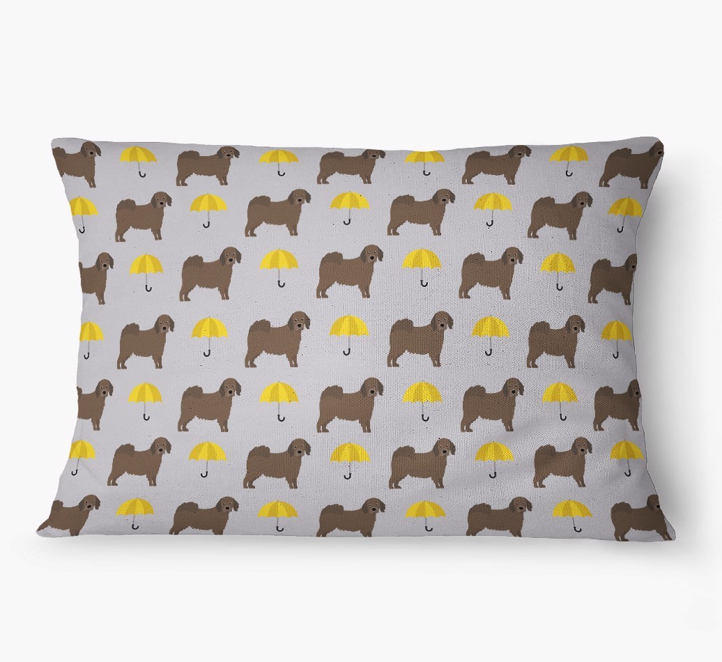 'Umbrella Pattern' - Personalized {breedFullName} Dog Bed