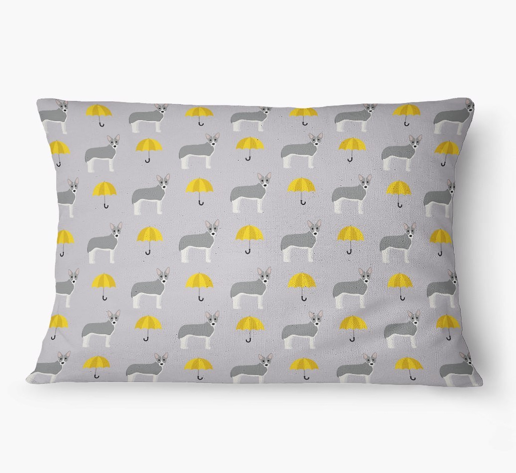 'Umbrella Pattern' - Personalized {breedFullName} Dog Bed