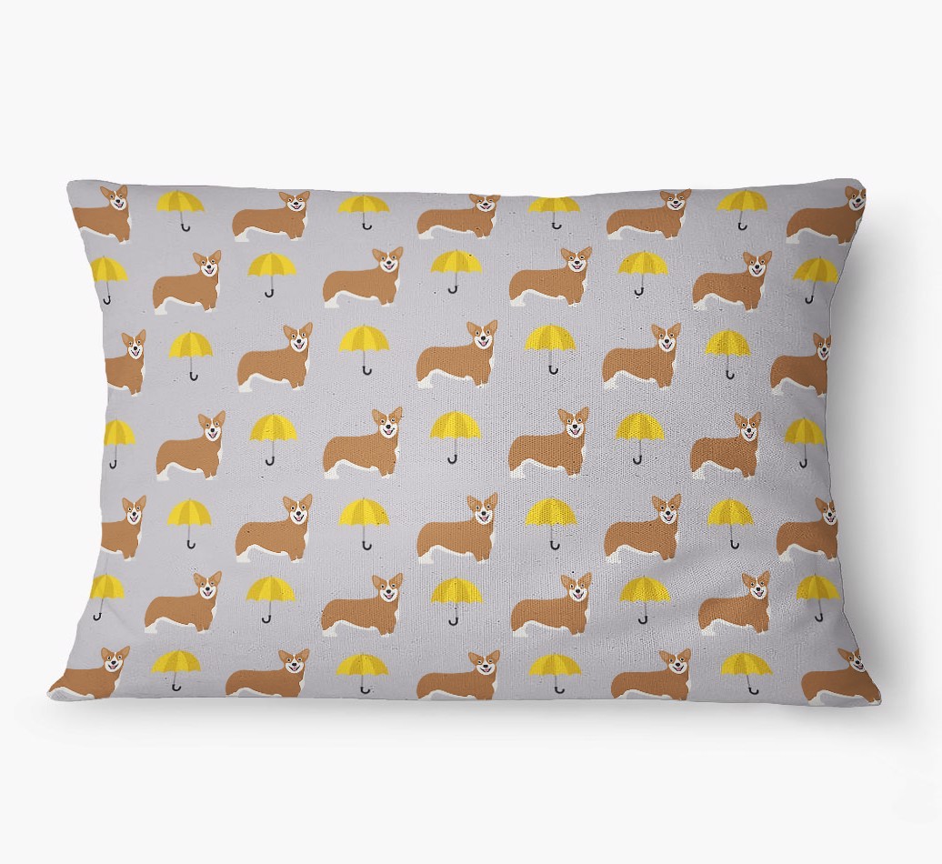 'Umbrella Pattern' - Personalized {breedFullName} Dog Bed