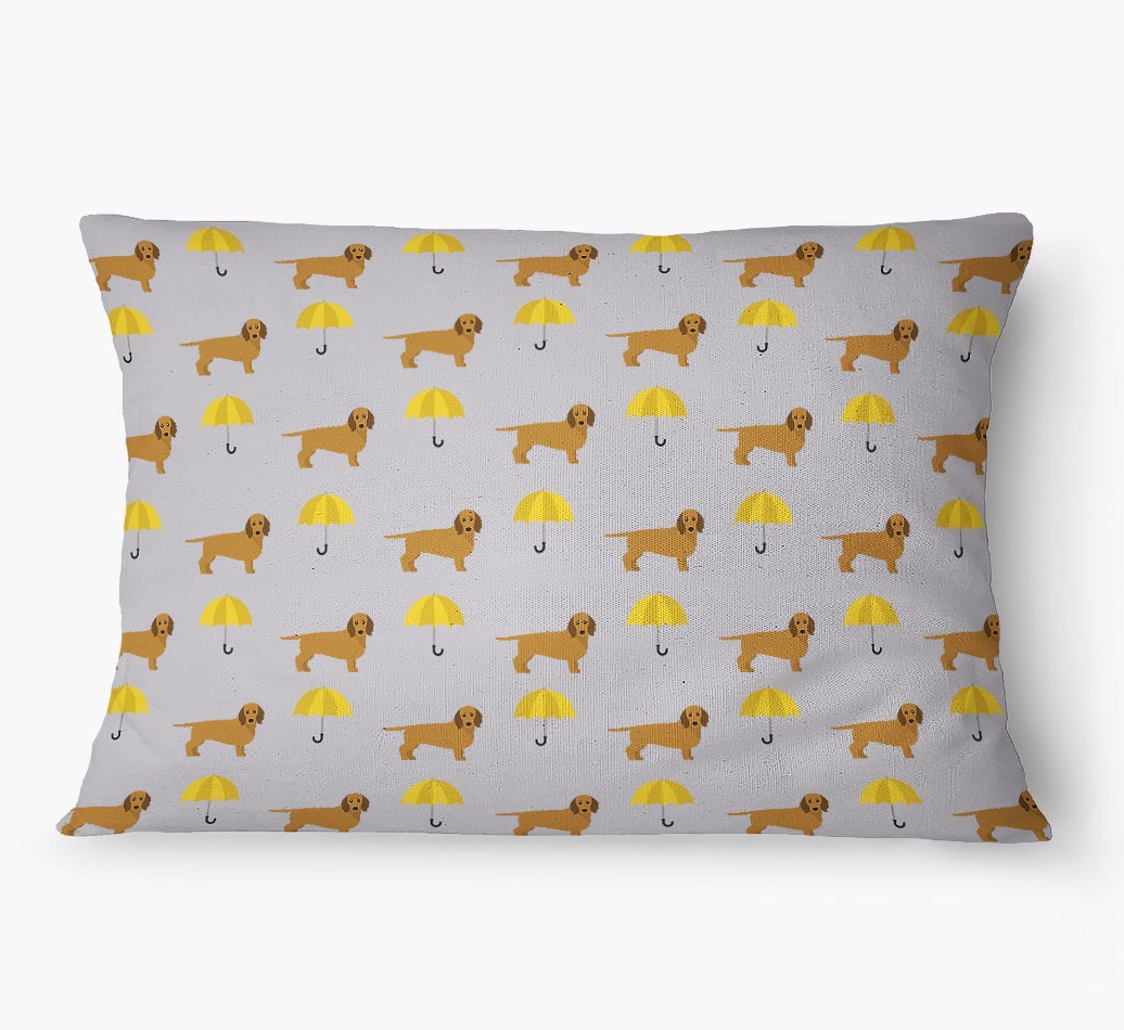 'Umbrella Pattern' - Personalized {breedFullName} Dog Bed