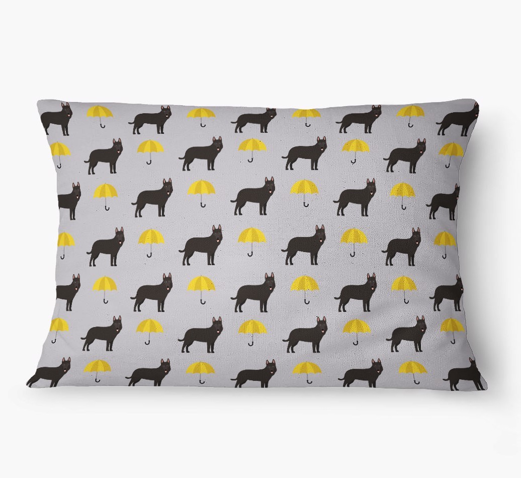 'Umbrella Pattern' - Personalized {breedFullName} Dog Bed