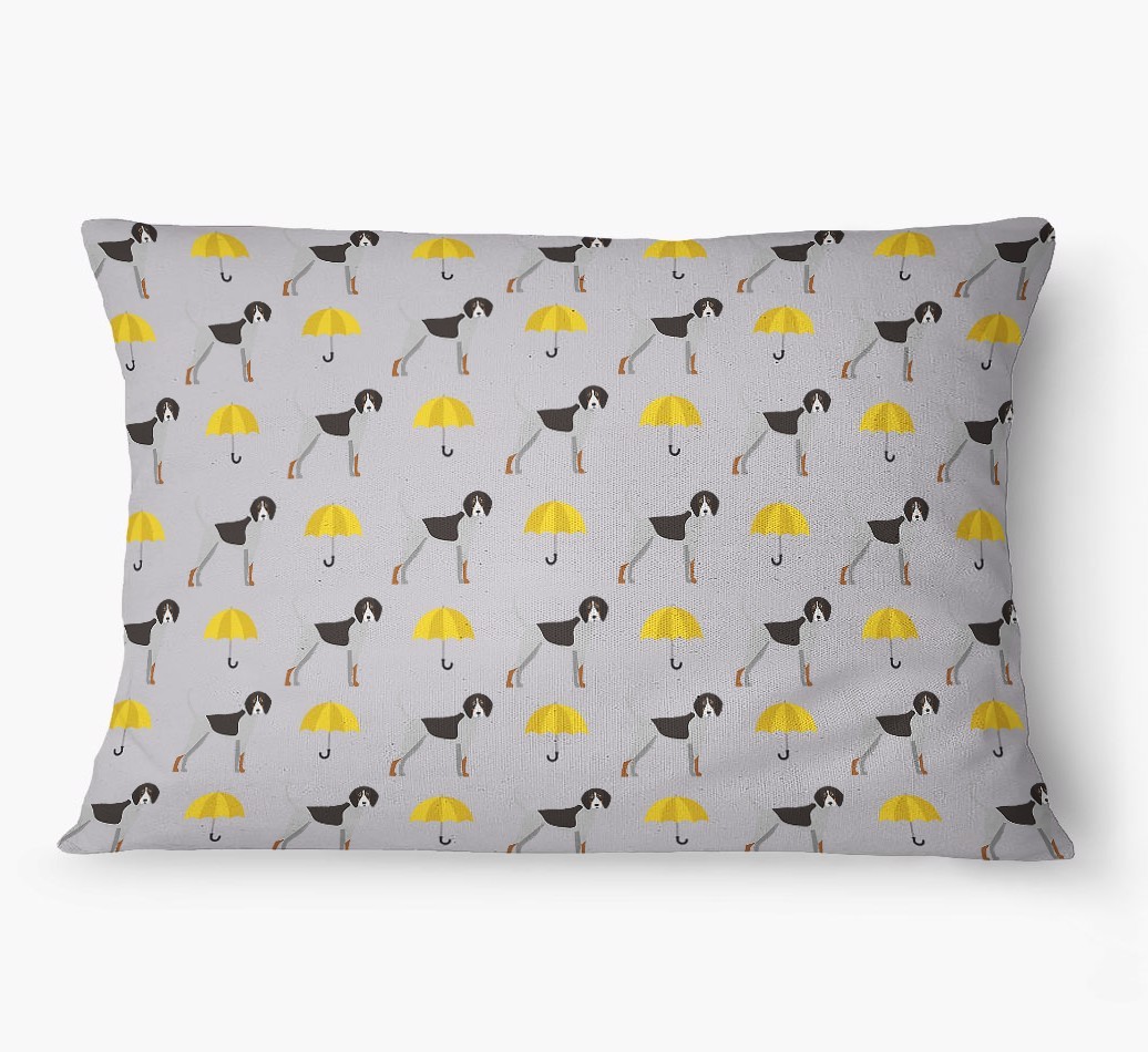 'Umbrella Pattern' - Personalized {breedFullName} Dog Bed